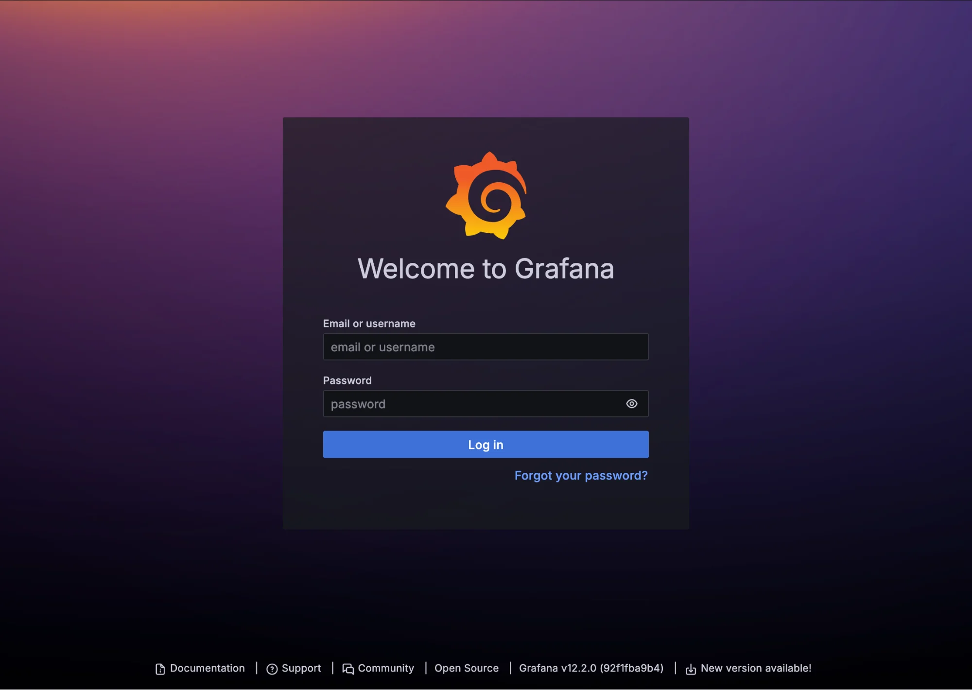 Grafana-Login